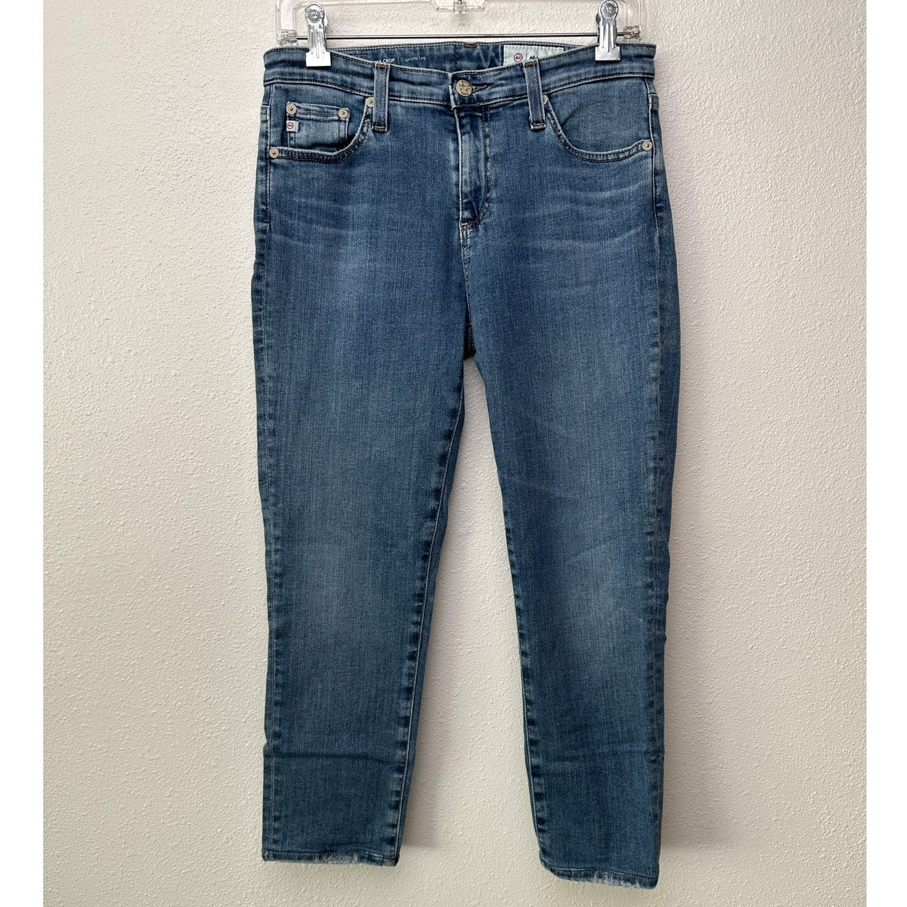 AG Adriano Goldschmied Prima Crop Cigarette Jeans Blue Women US 28