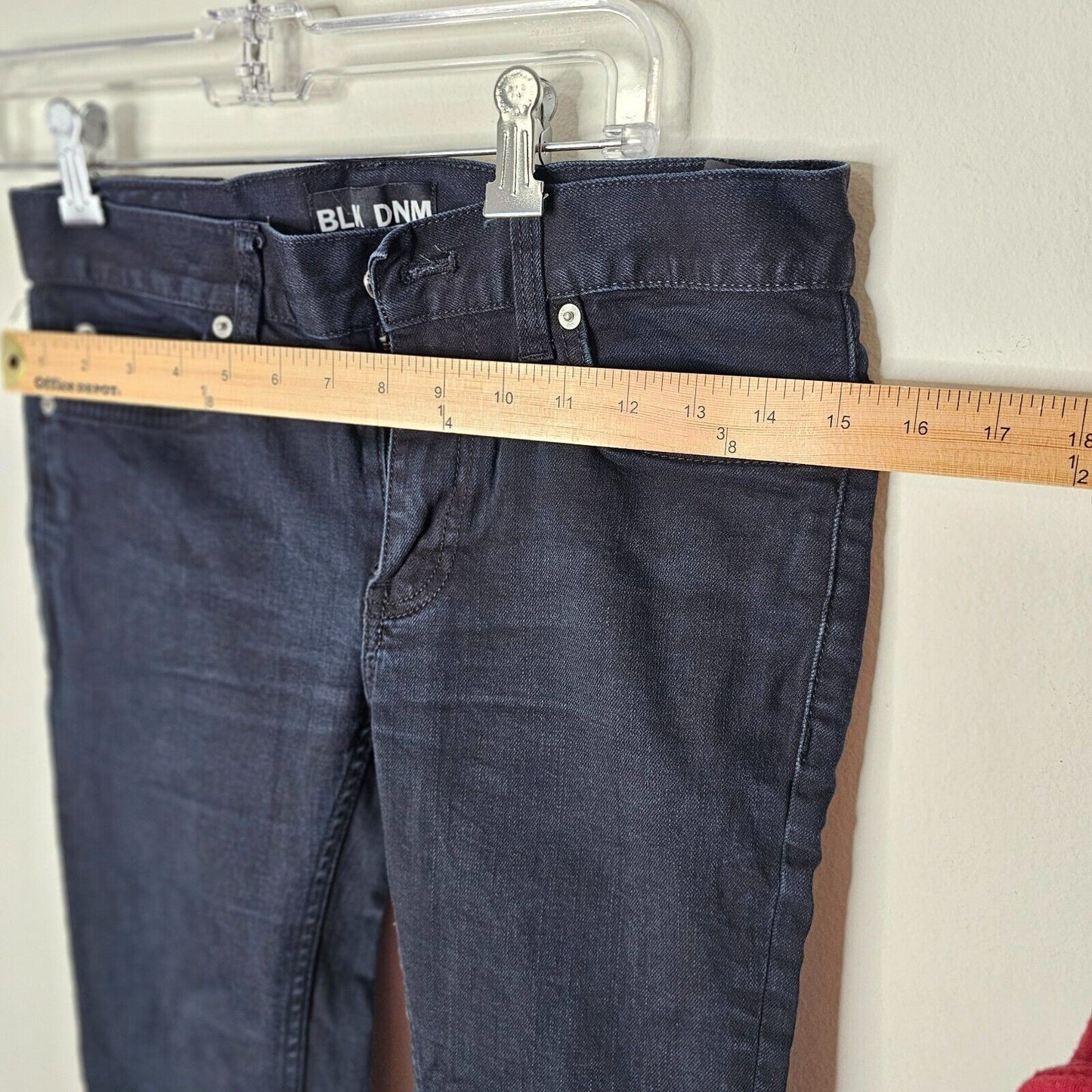 NWOT Blk Dnm Black Furman Mid-Rise Skinny Jeans Size 25