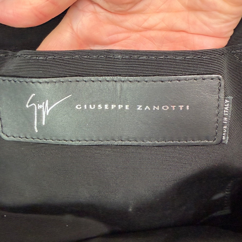 Giuseppe Zanotti Camouflage Velvet Backpack Army Print Italy