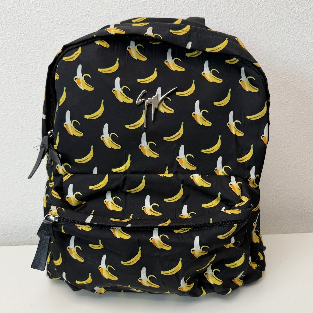 Giuseppe Zanotti Banana Print Nylon Backpack - Authentic Designer Luxury Bag
