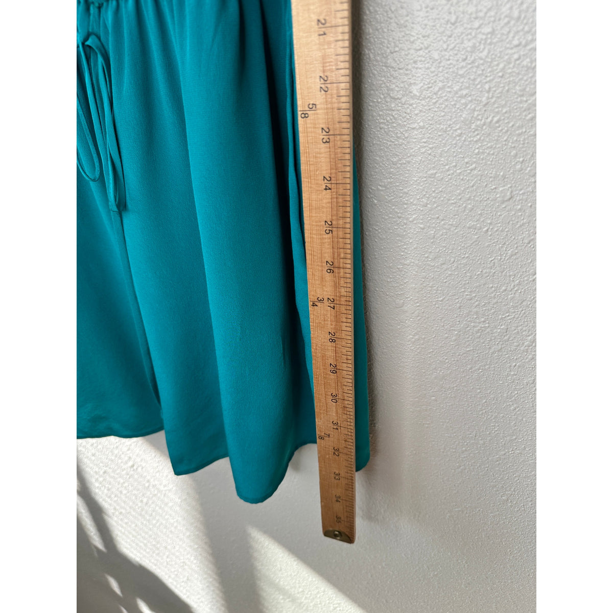 NWT Lavender Brown Jade Teal V-Neck Satin Faux Wrap Dress M