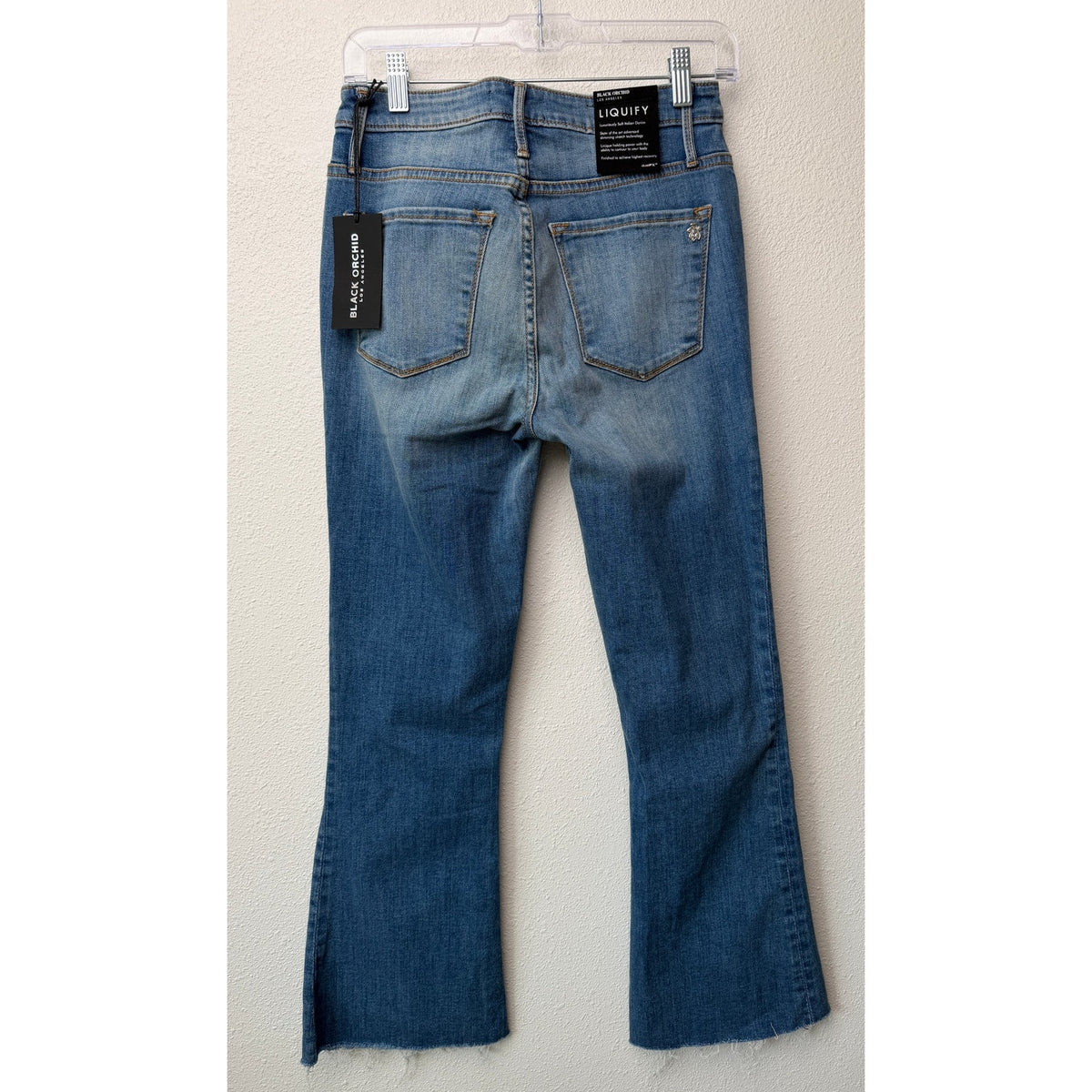 NWT Black Orchid Denim Chrissy Kick Flare Jeans US 27 Blue