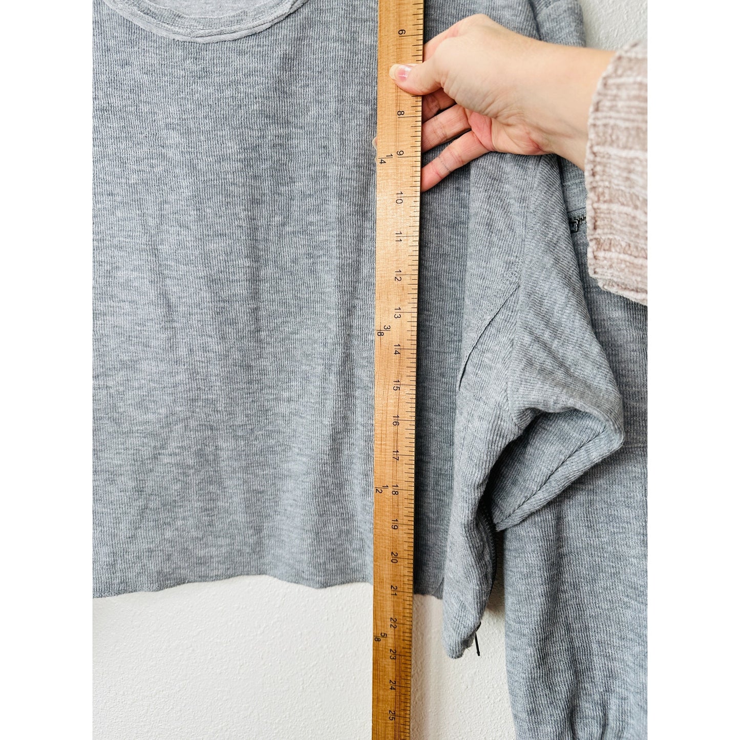 Vintage Havana Gray Crew Neck Utility Jersey Top & Cargo Sweat Pants M