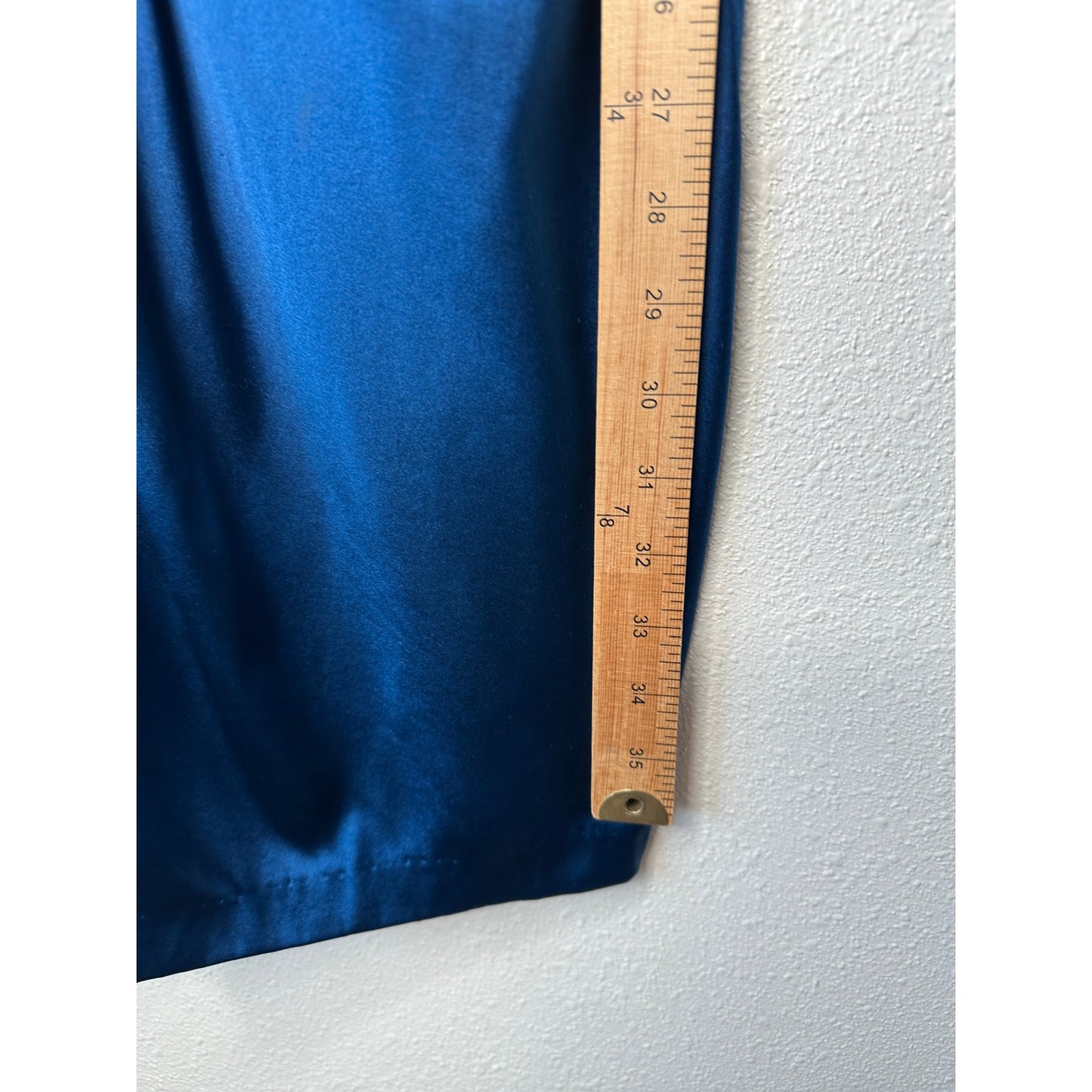 Suzi Chin Royal Blue Silk Lined Twist Front Sleeveless Mini Dress 4