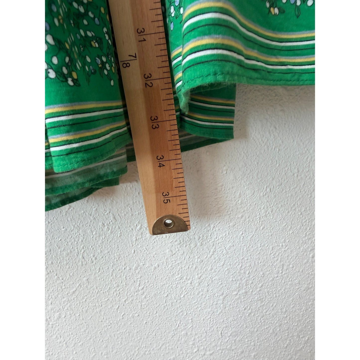 Max Studio Green Floral Tiered Midi Skirt Womens M