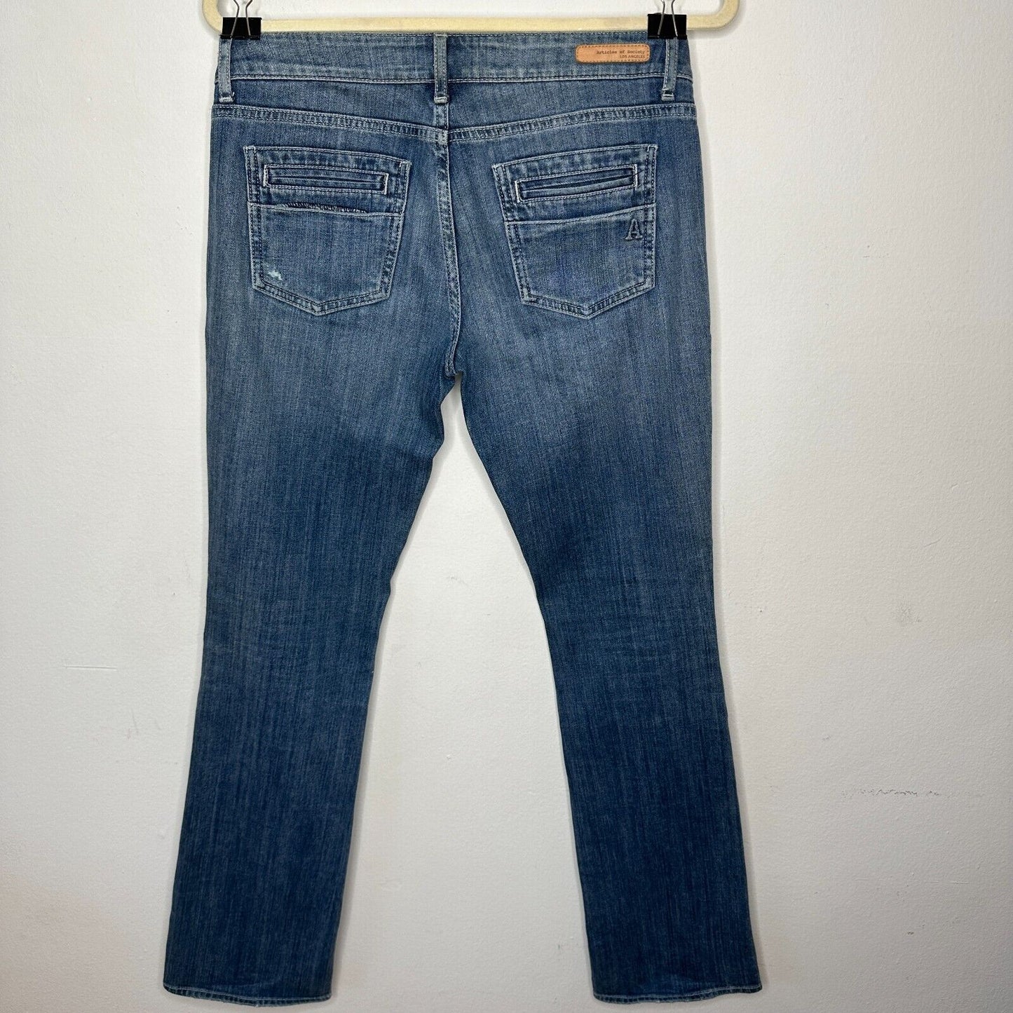 RARE Articles of Society Kendra Worn Boot Cut Distressed Jean Two Back Pockets 2