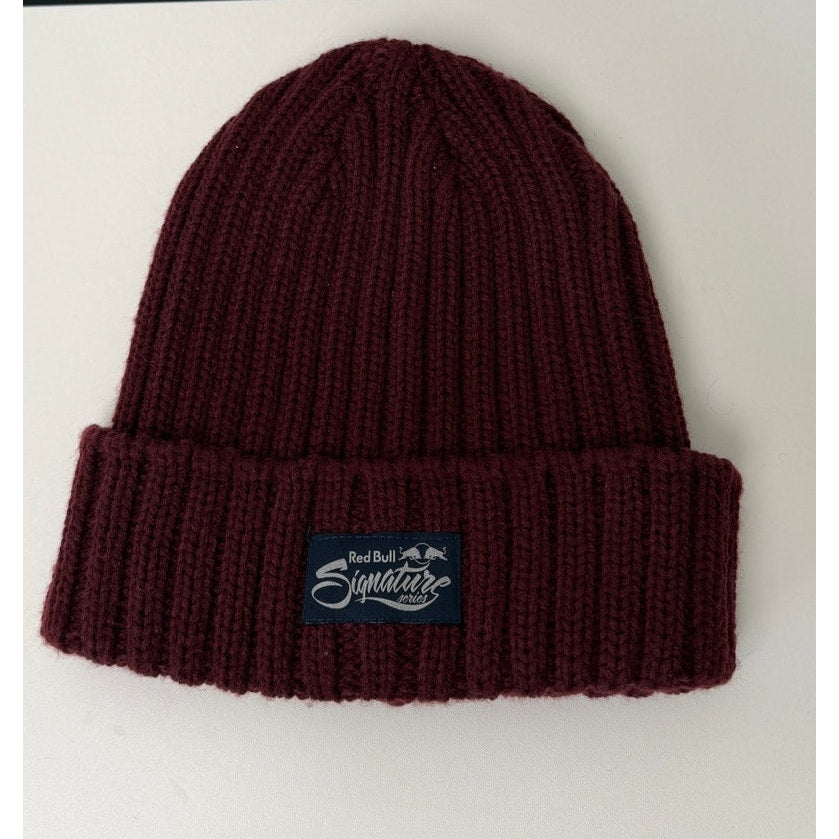 Red Bull Signature Burgundy Knit Beanie Unisex OS