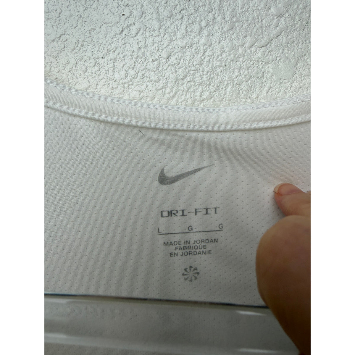 Nike Dri-FIT White Training Tank Men L