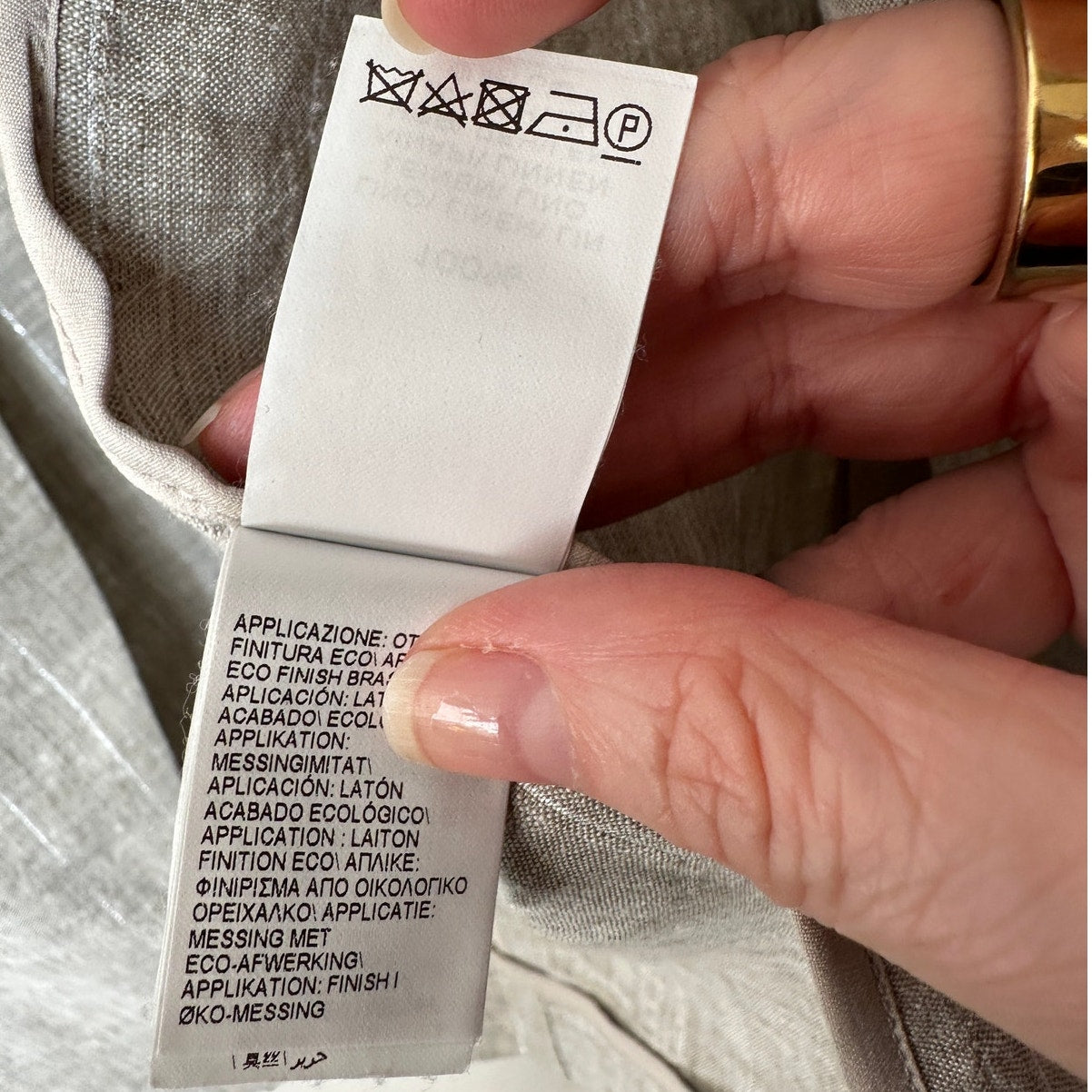 Brunello Cucinelli 100% Linen Beige Silver Stripe Button Blazer 46 / 14