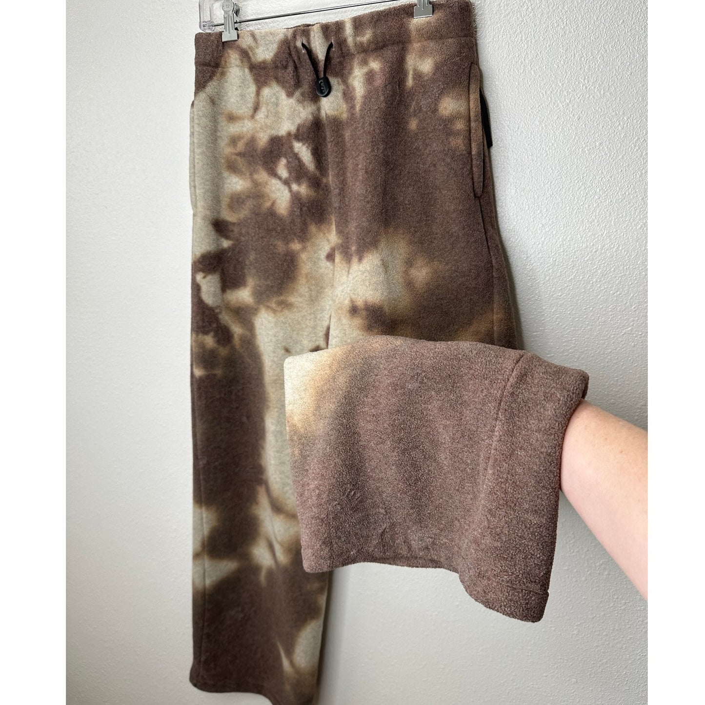 Kapital Peace Fleece Smoky Tan & Brown Tie Dye Easy Jogger Pant 3 Large
