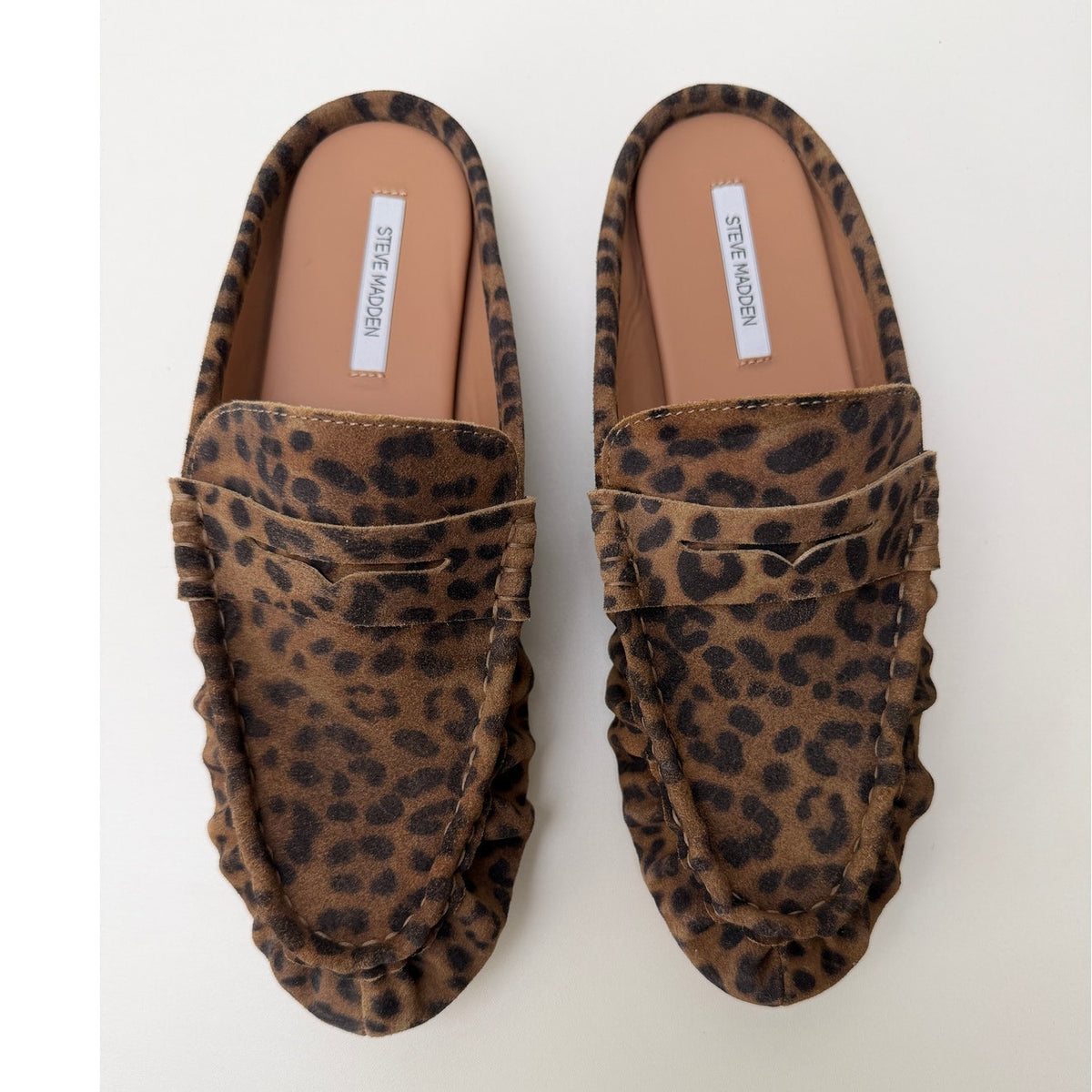 Steve Madden Rafe Brown Leopard Mules Women's US 8