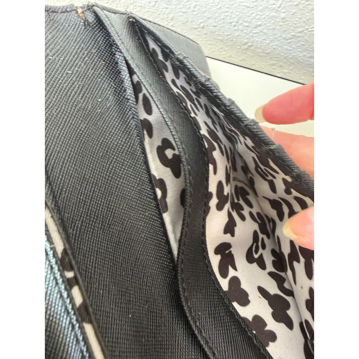 Rebecca Minkoff Continental Bifold Wallet Taupe Saffiano Women's Studded