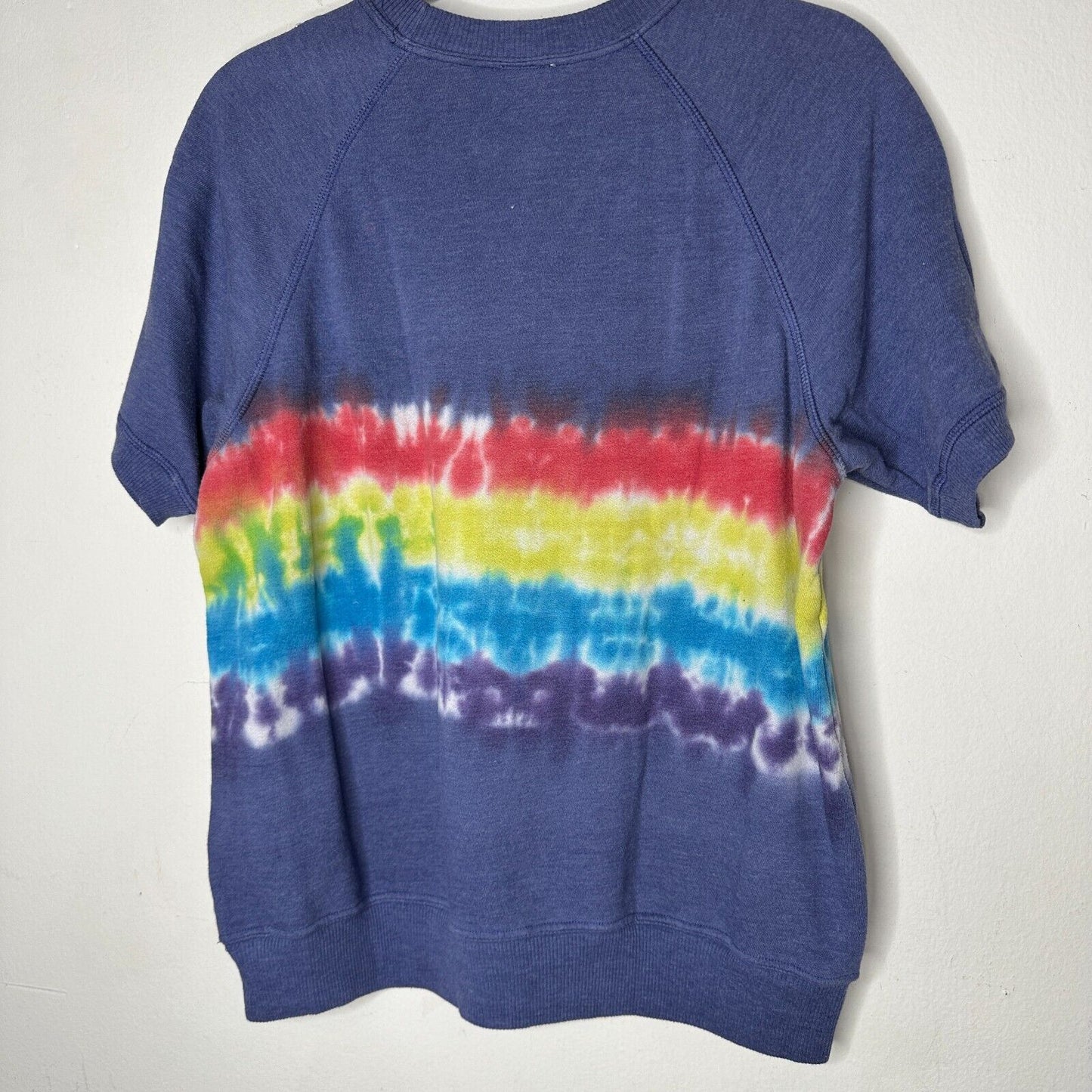 I Stole My Boyfriends Blue Tee Rainbow Tie Dye California Graphic Tee M
