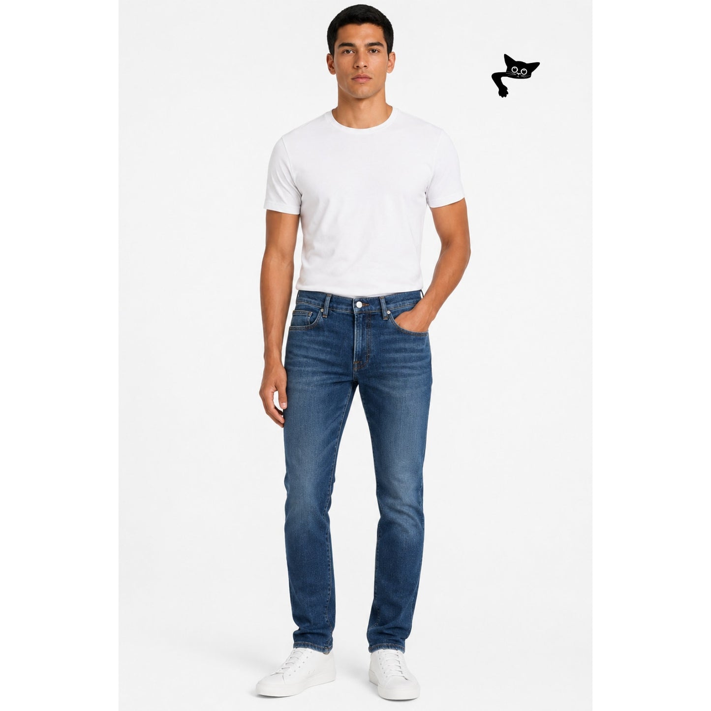 NWT FRAME Blue Le High Straight Jeans Bestia High Rise Denim
