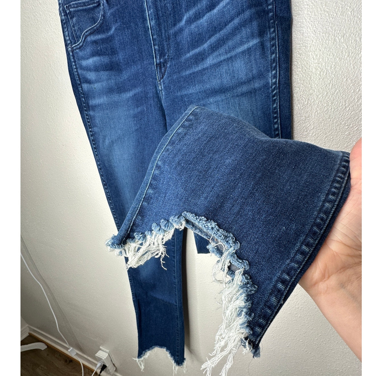 3x1 Eleta 1507 Authentic Straight Leg Raw Hem High Waist Jeans 29