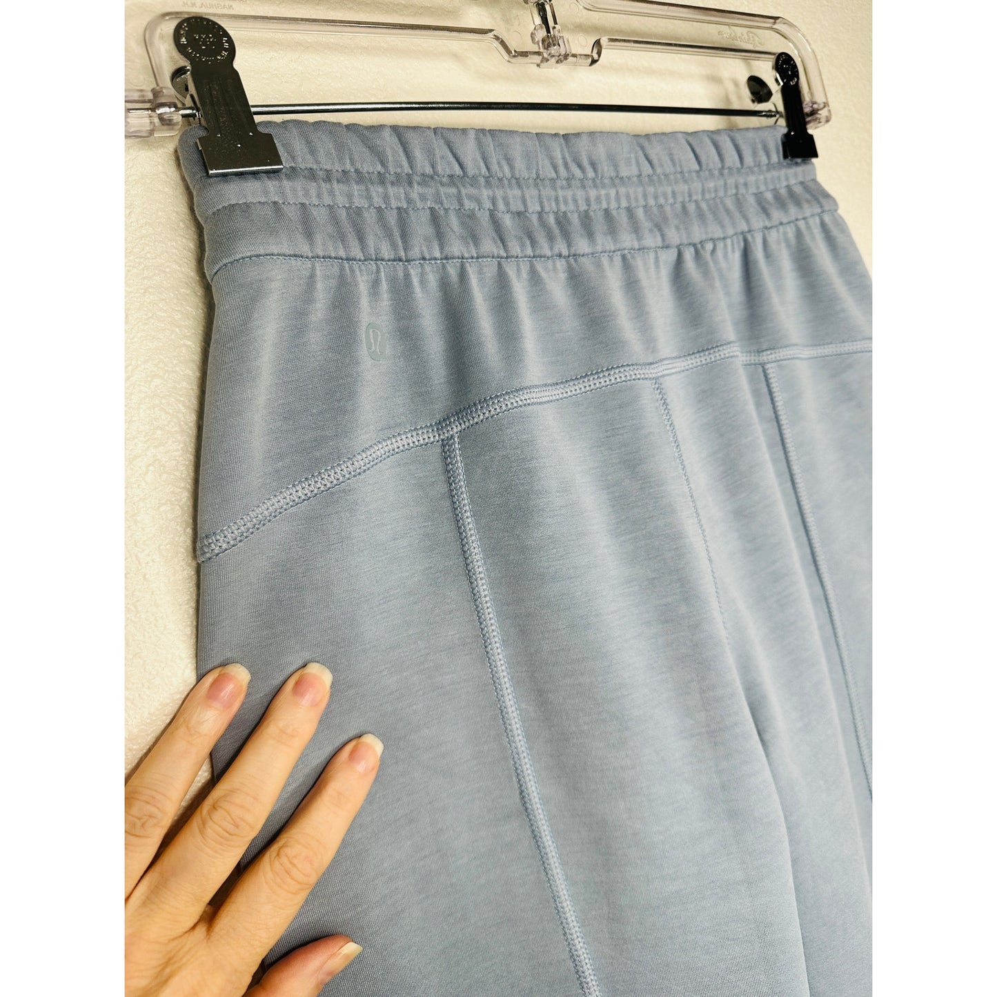 Lululemon Softstreme Pale Blue High Rise Drawstring Lounge Pant Size 2 Oversize