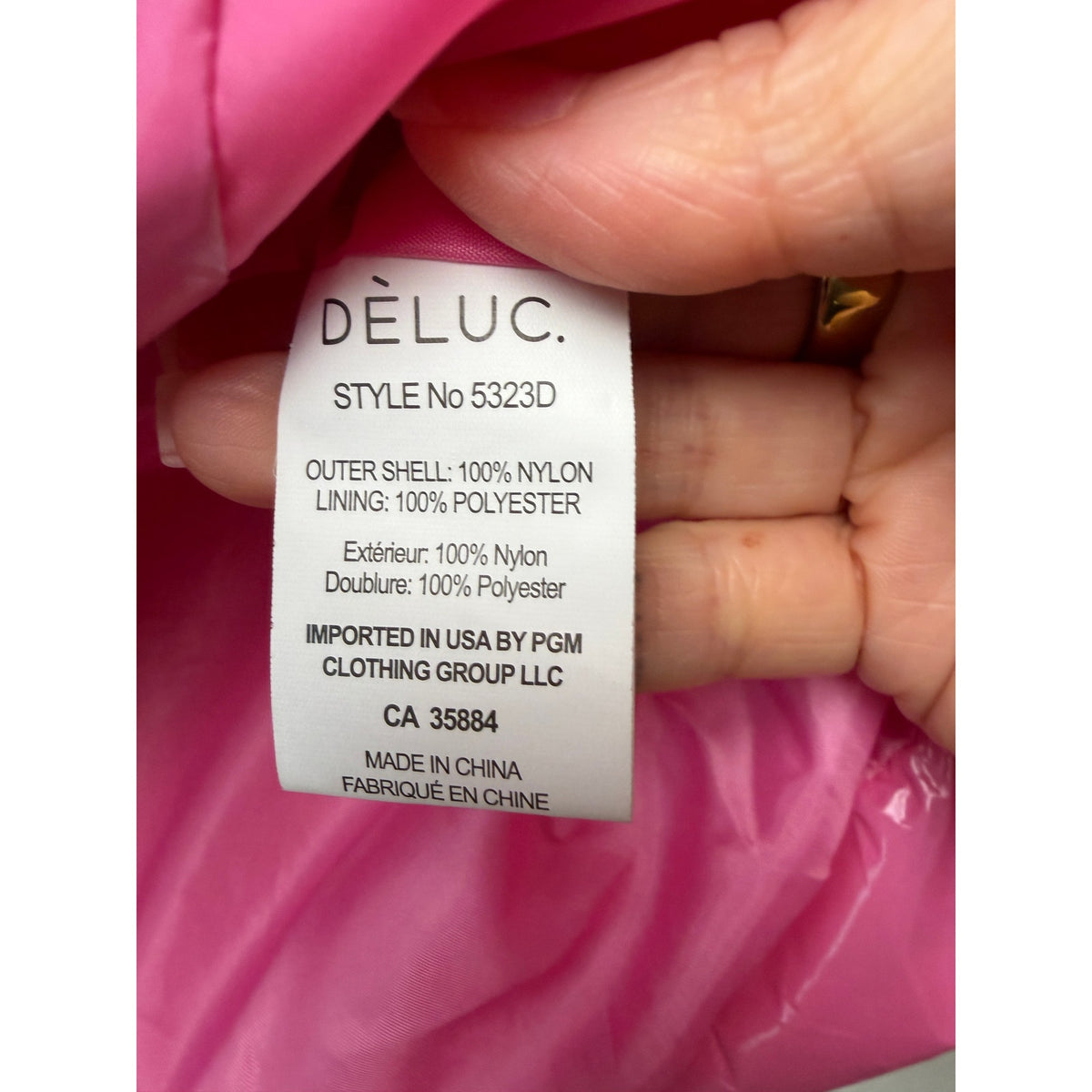 DeLuc Hot Pink Quilted Puffer Vest Women S