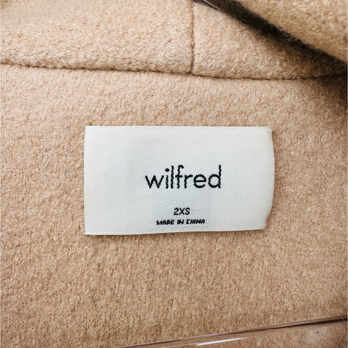 Wilfred Acre Robe Coat Chasm Tan Hooded Tie Belt XXS