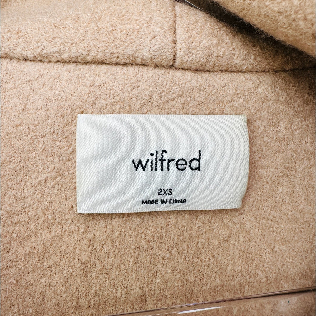 Wilfred Acre Robe Coat Chasm Tan Hooded Tie Belt XXS