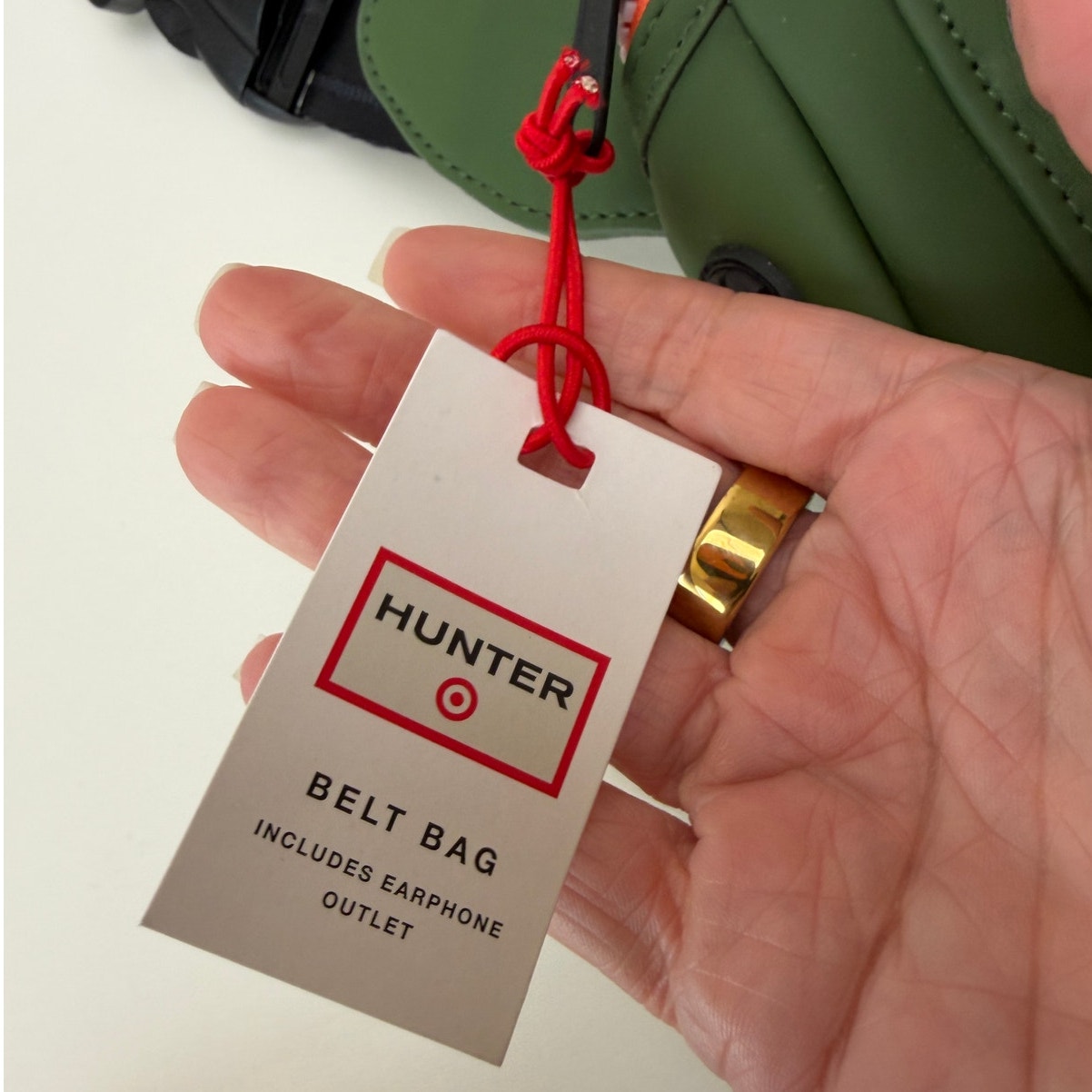 NWT Hunter for Target Green Belt Bag Fanny Pack Waterproof