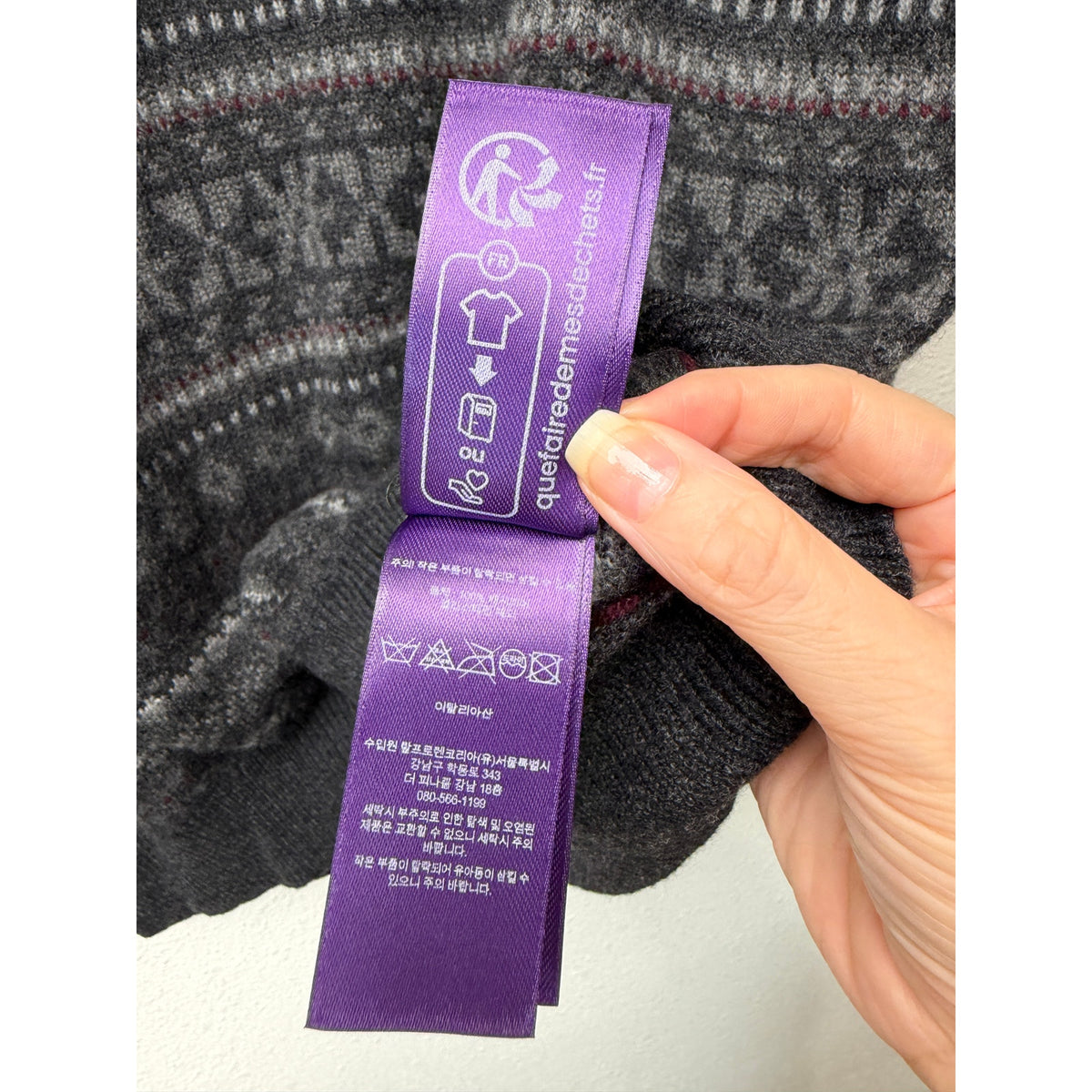 Ralph Lauren Purple Label Gray Cashmere Sweater Men XL
