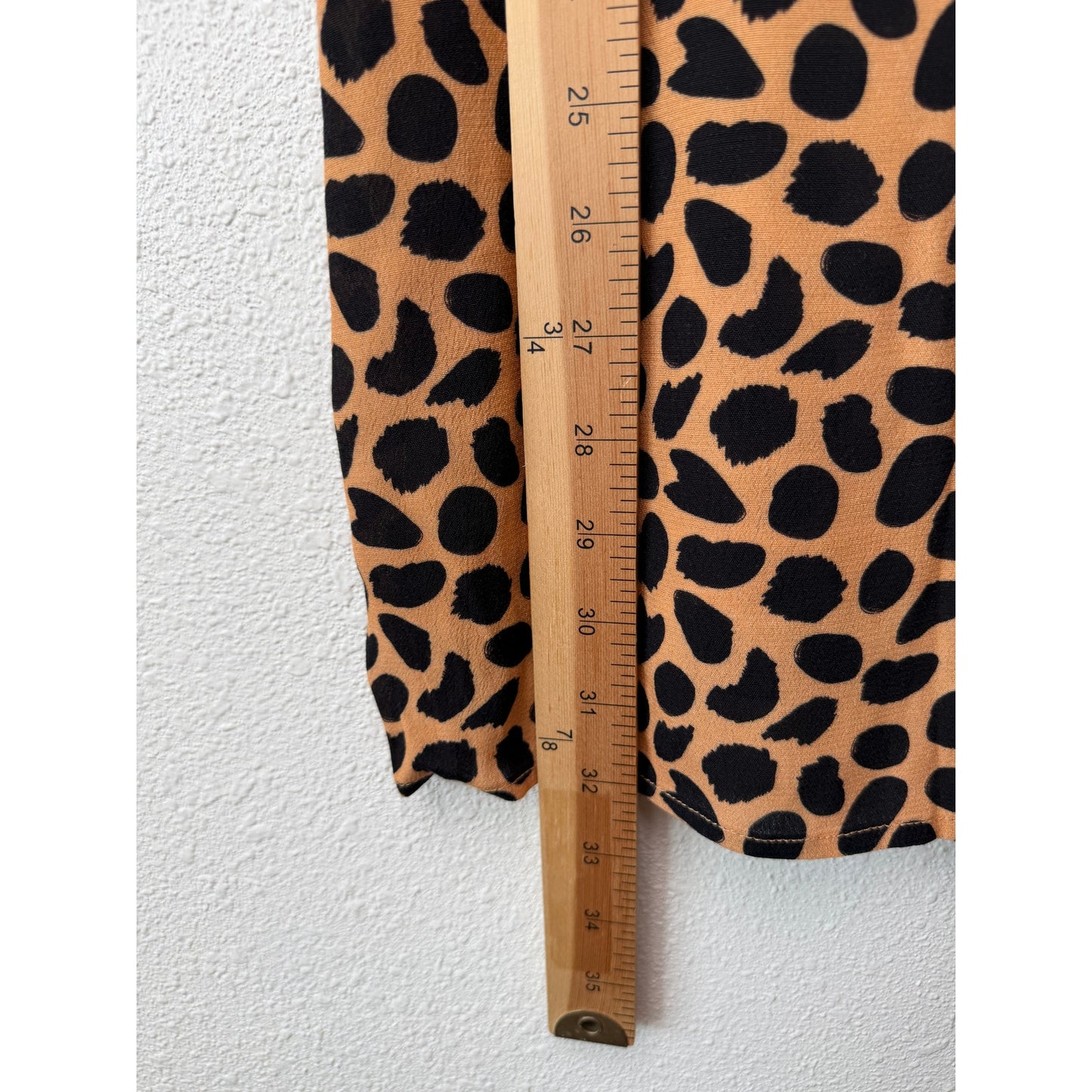 Blue Life Cheetah Print Mini Dress XS Tan Black Front Slit Revolve