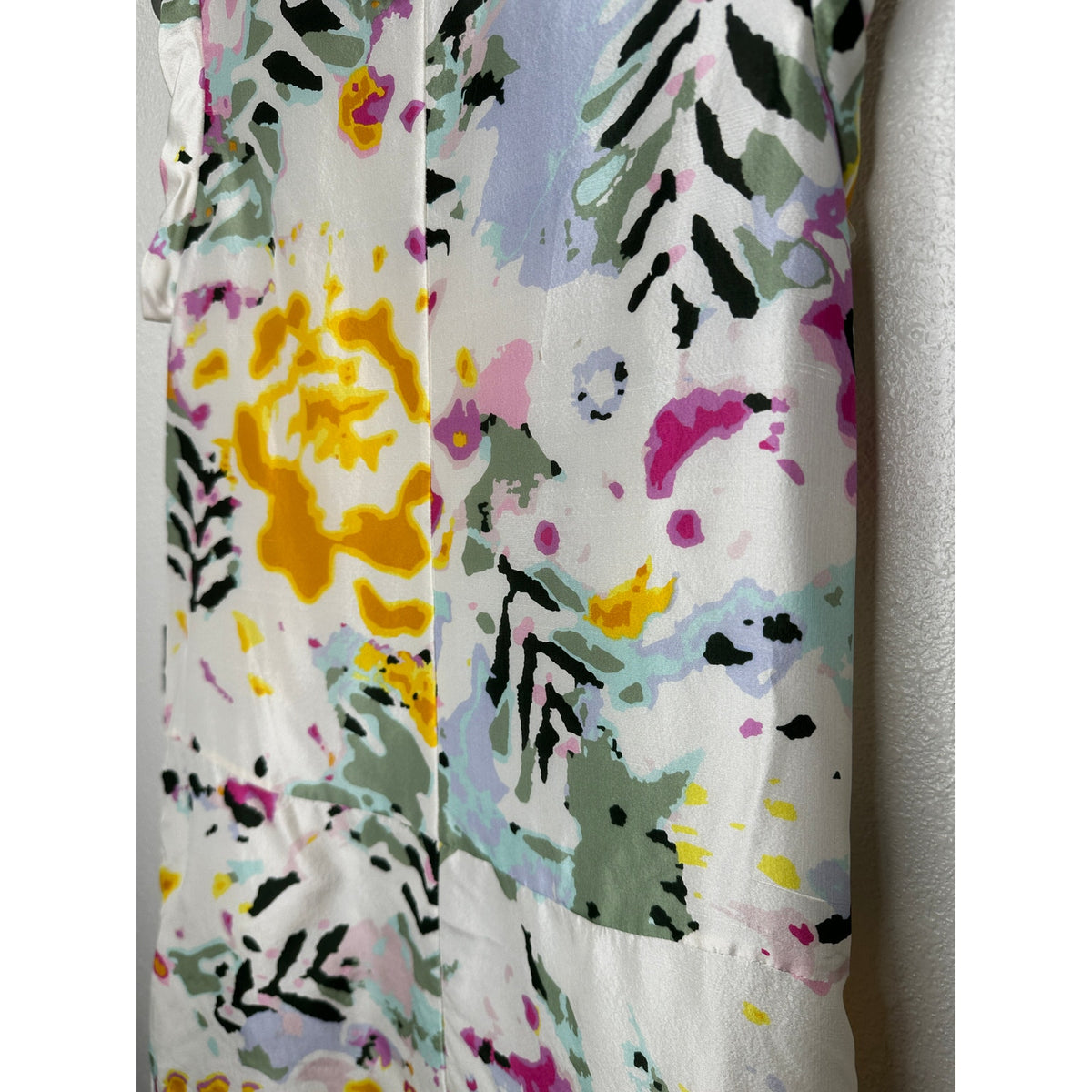 Thakoon White Floral Print Sleeveless Silk Sheath Mini Dress 6