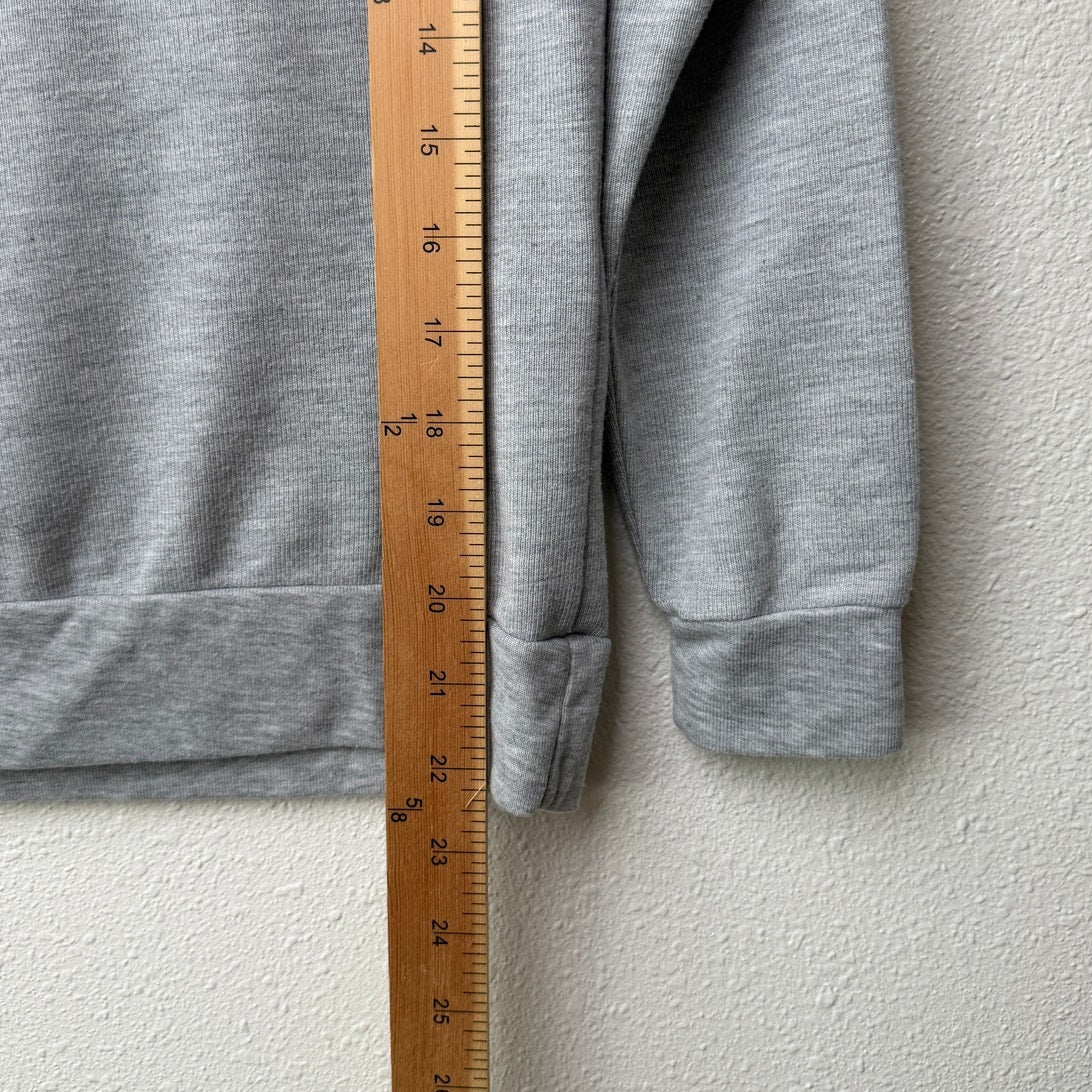 Anine Bing Light Gray BING Graphic Crewneck Sweatshirt Long Sleeve Size S
