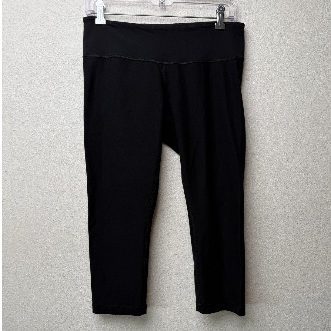Lululemon Black Crop Yoga Leggings Women’s US 6