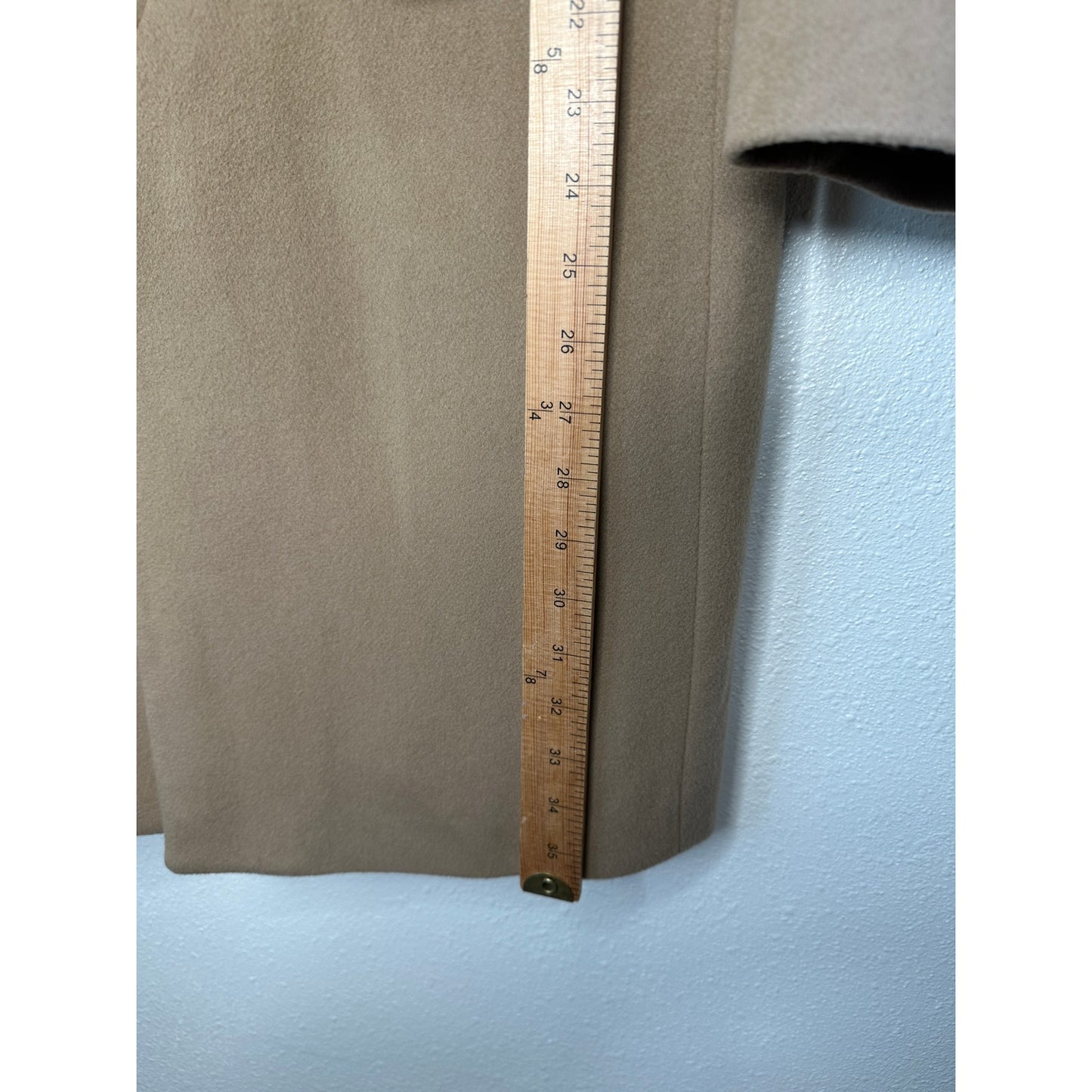 Givenchy Camel Tan Wool & Cashmere Blend Color Block Overcoat 48 / XXL