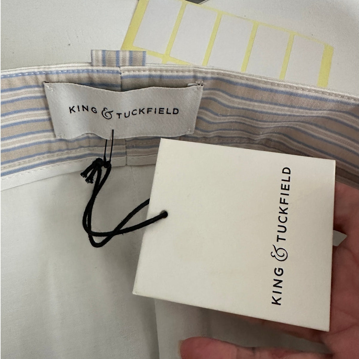 NWT King & Tuckfield Horizon Stripe Wide Leg Trouser US 30