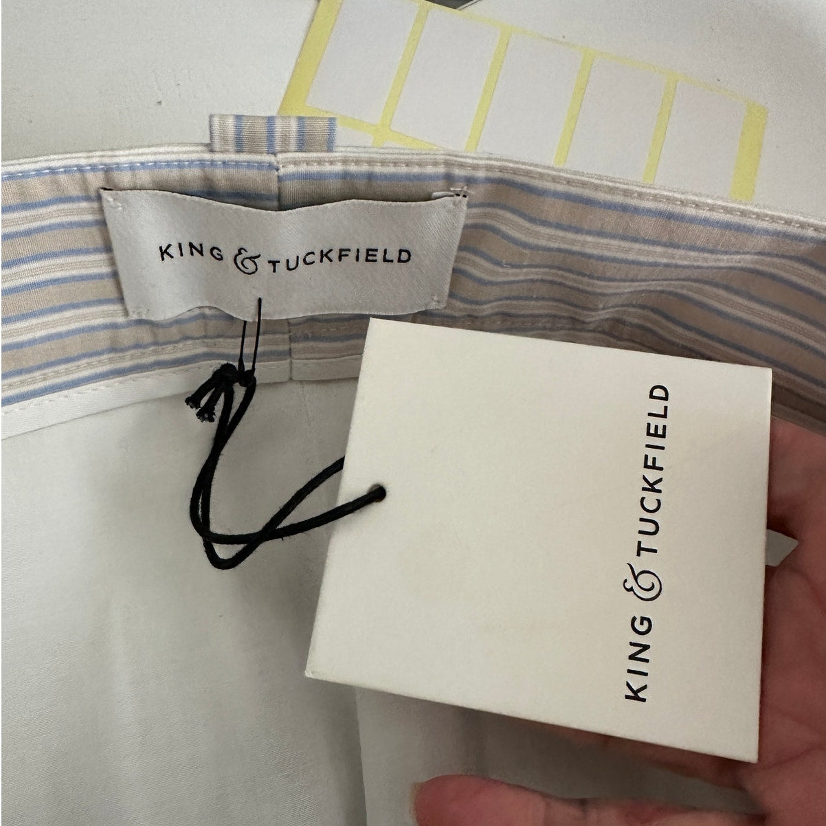 NWT King & Tuckfield Horizon Stripe Wide Leg Trouser US 30