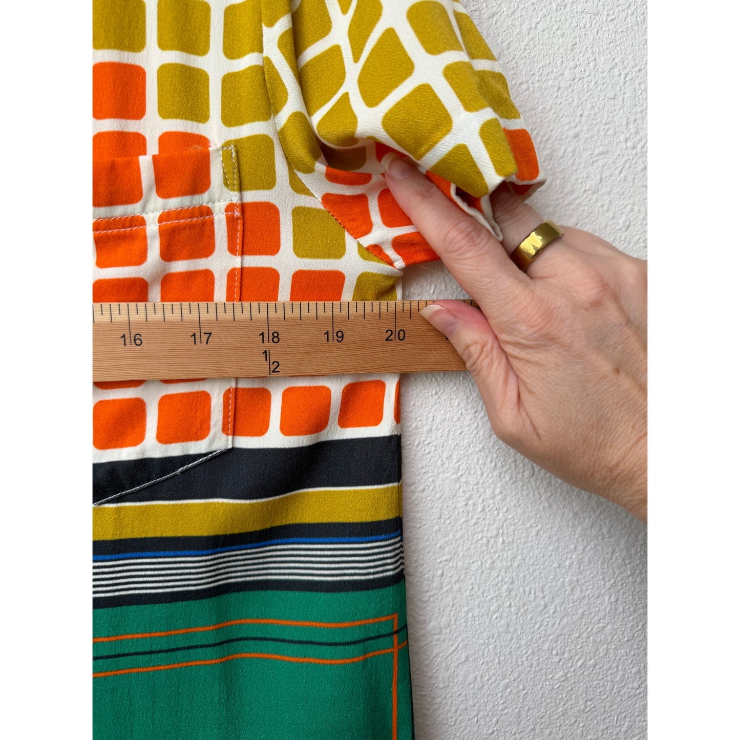 Song of Style Elsie Multi Geo Scarf Blouse XS