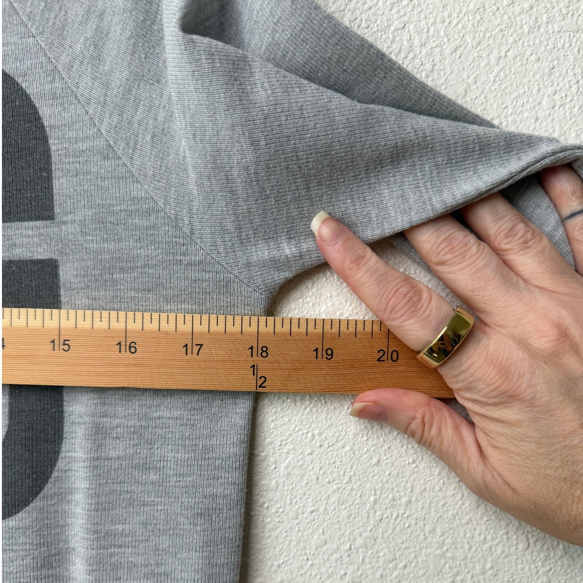 Anine Bing Light Gray BING Graphic Crewneck Sweatshirt Long Sleeve Size S