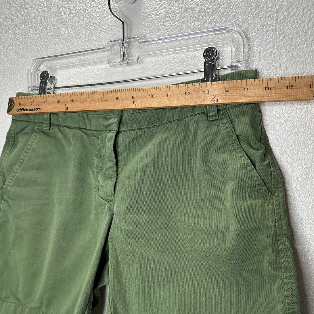 J. Crew Olive Green 7" Cotton Chino Shorts Slant Pockets 4
