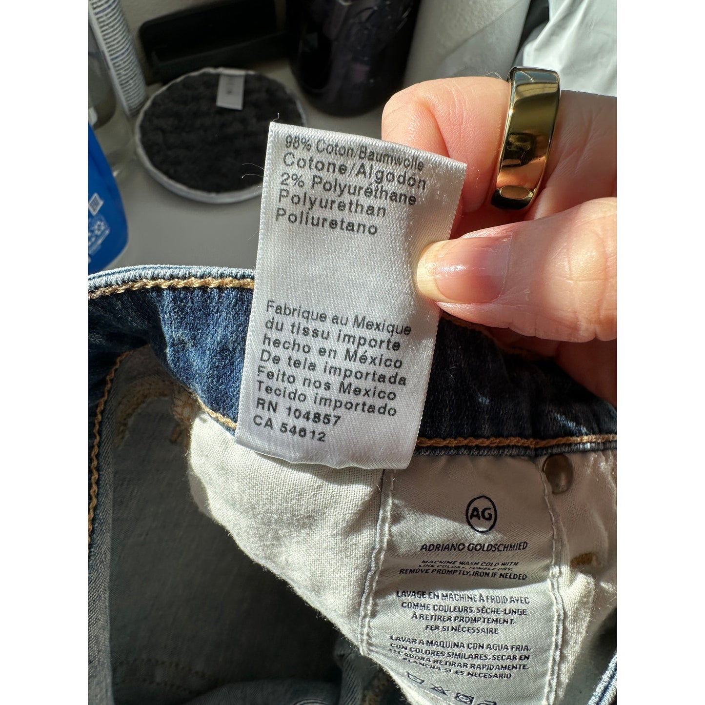 AG The Stilt Jeans Medium Wash Women US 28 Cigarette
