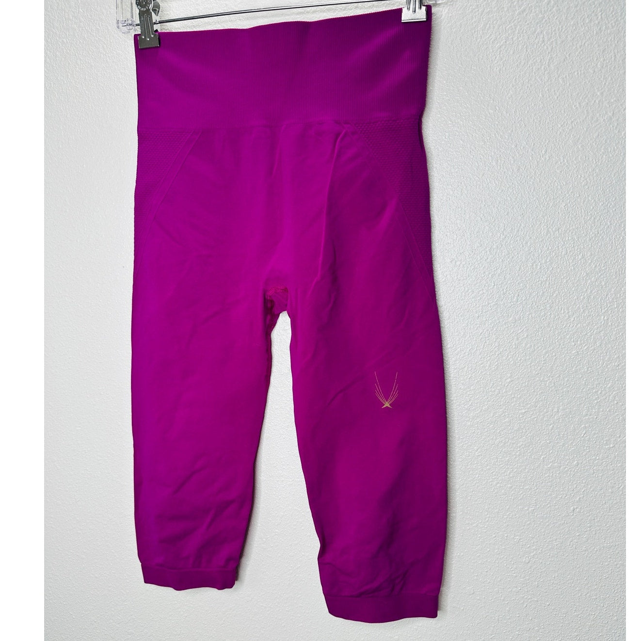 Lucas Hugh Technical Knit Magenta Seamless Capri Yoga Pants M