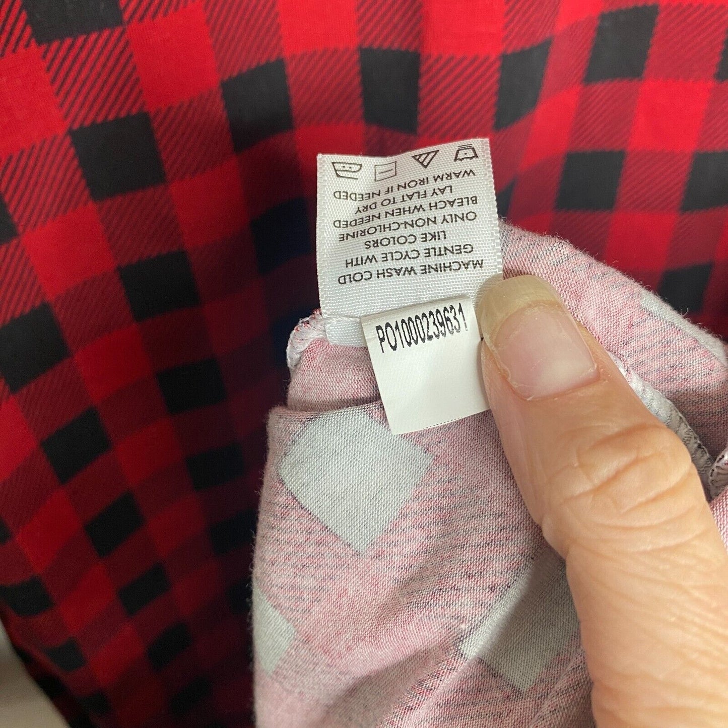 NWT Marleylilly Red & Black Buffalo Plaid Front Pocket Long Sleeve Flannel Tunic