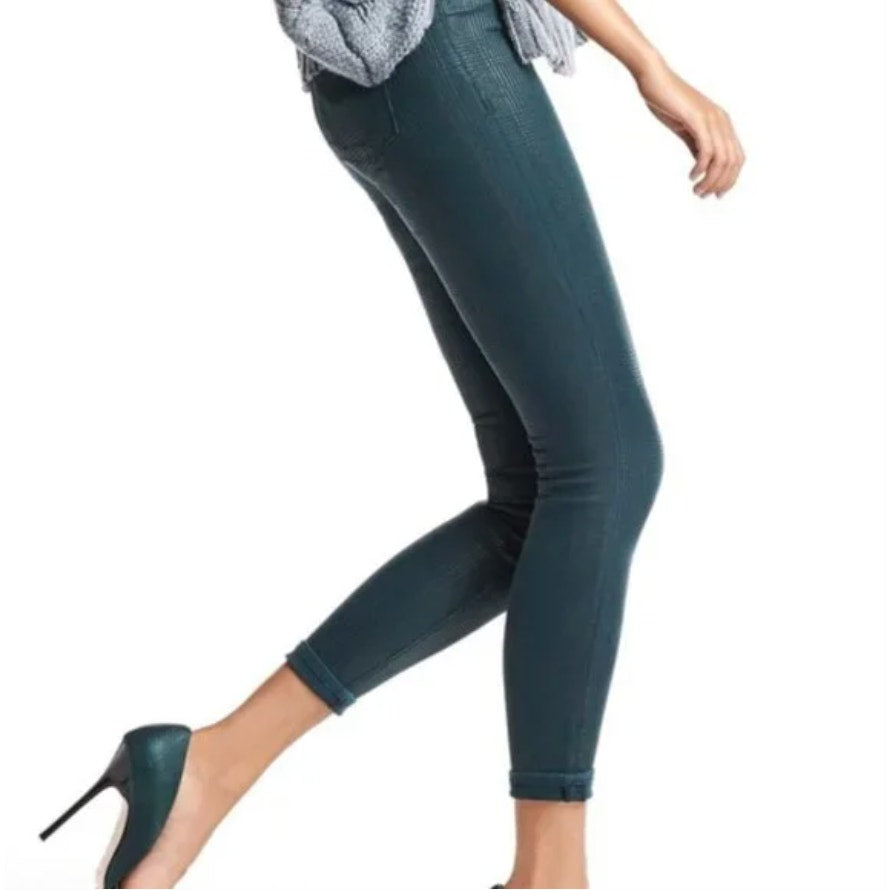 Hudson Midrise Dark Teal Nico Super Skinny Jean in Nonconformist 26