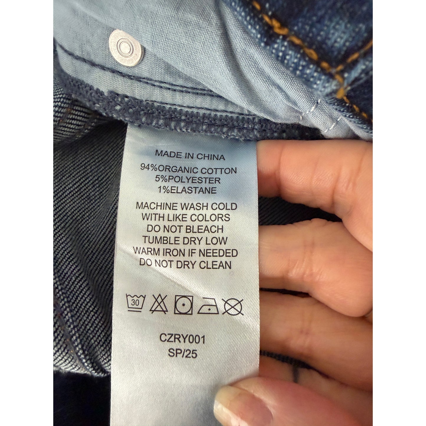 NWT Quince Bella Midnight Blue Wide Leg Jeans 25
