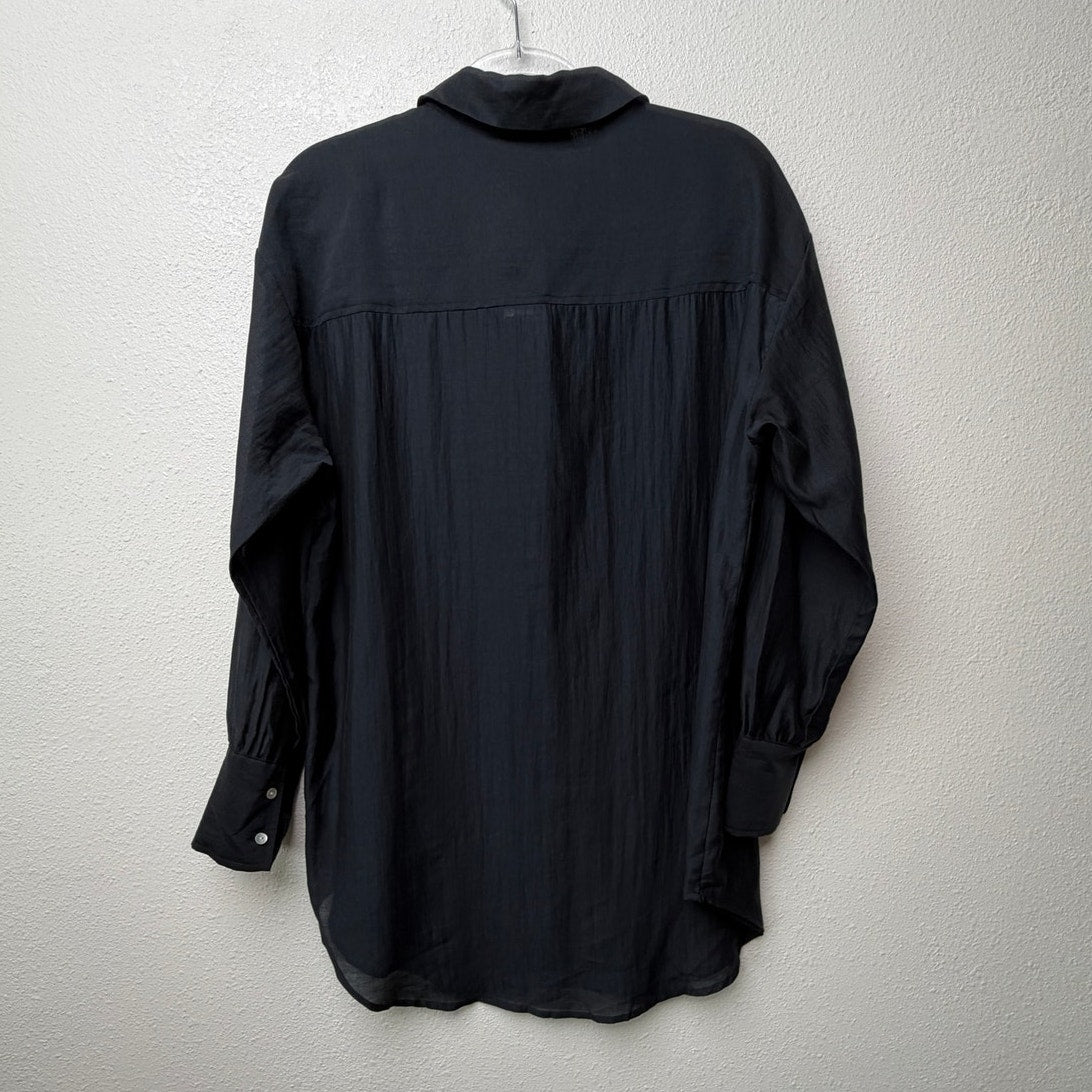 NWT House of Harlow 1960 Black Utility Shirt Women S