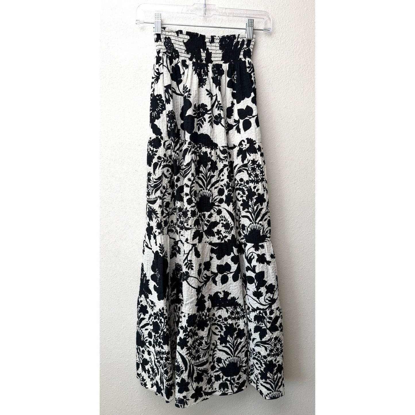 NWT Misa Los Angeles Womens Black White Floral Set XS