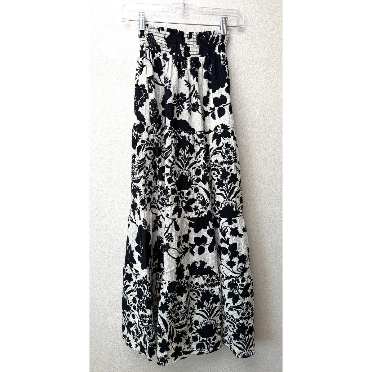 NWT Misa Los Angeles Womens Black White Floral Set XS