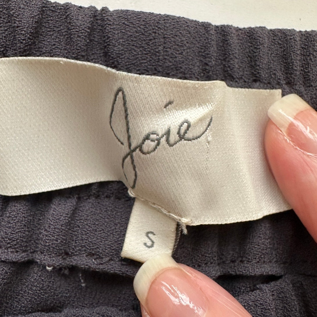 Joie Slate Pull On Elastic Waist Pocket Jogger Pants Cuffed Hem Small