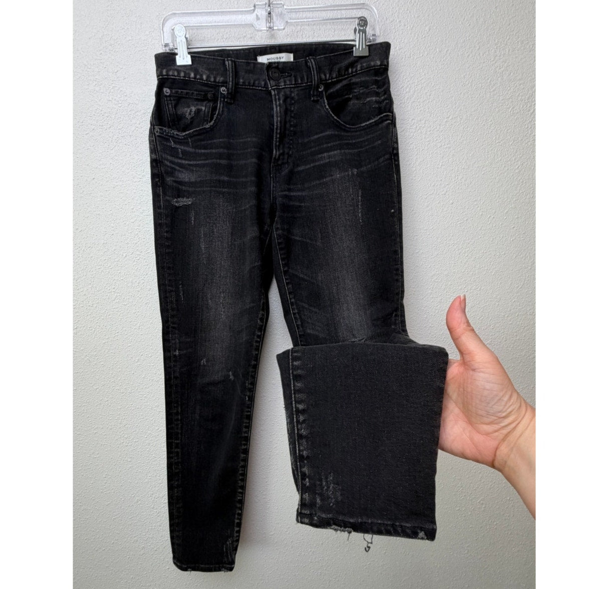 Moussy Vintage Charcoal Skinny Ankle Jeans Women 27