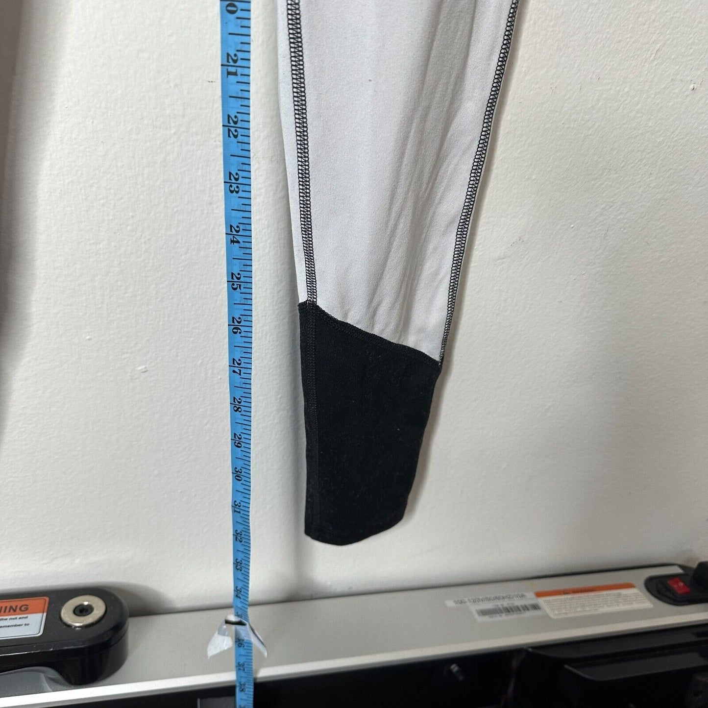 Champion Duo dry+ Black & White Color Block Leggings Mid Rise Yoga Pants S