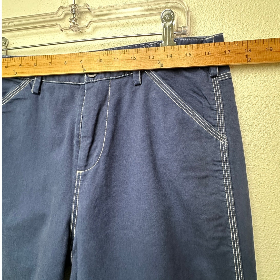 NWT G1 Goods Paper Boy Pant Navy Work Jeans Women’s Size 10 Straight