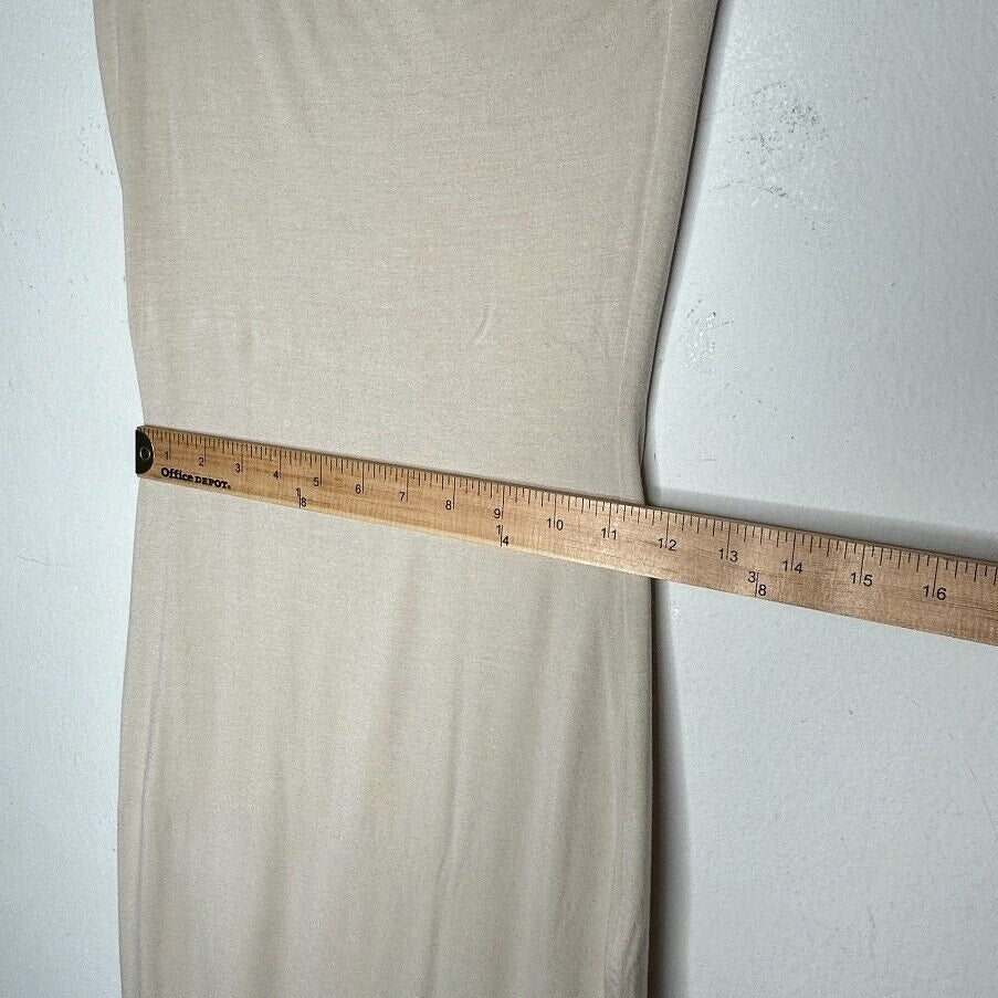 Re Ona Ivory Sophia One Shoulder Sexy Bodycon Knit Lined Midi Dress Medium