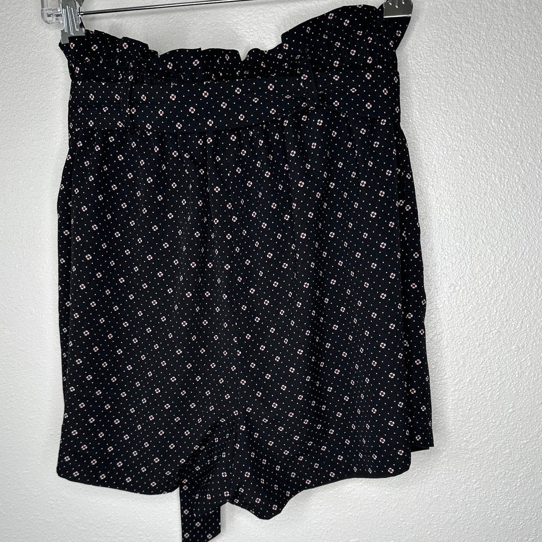 Bishop + Young Serafina Shorts Black Red White Positano Print M