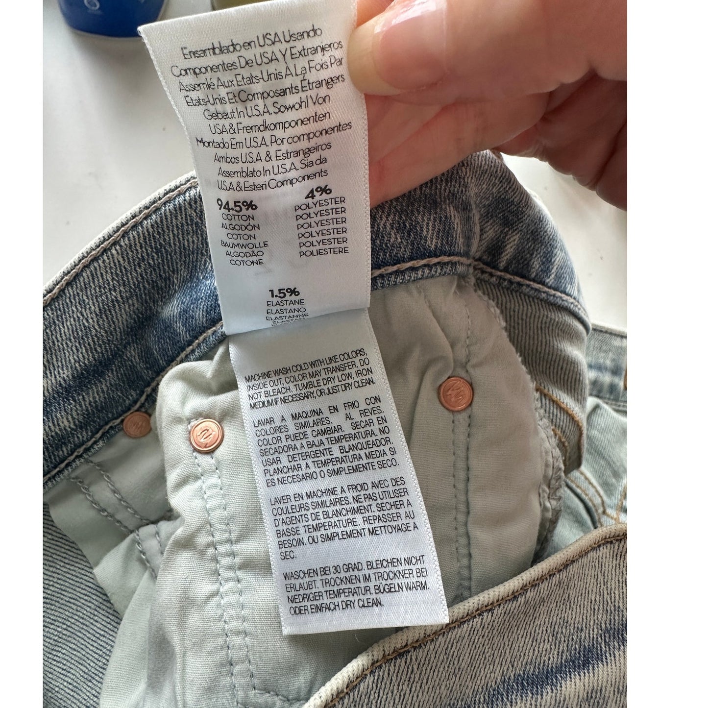 NWT Mother Light Acid Wash Button Fly tomcat Marrakesh Jeans 32